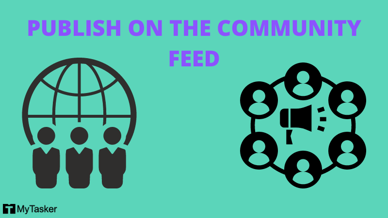 publish on the community feed